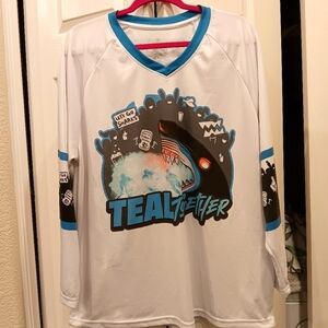 San Jose Sharks Teal Together Hockey Jersey Size M